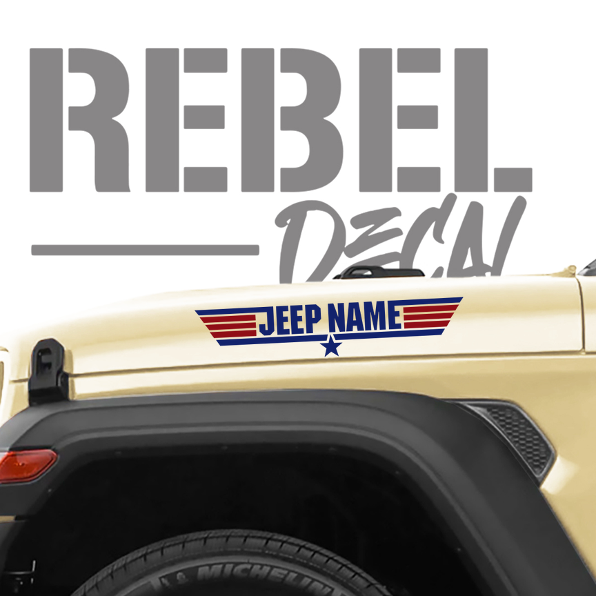 Beach Theme Side Graphic Vinyl Decals Fits Jeep Wrangler