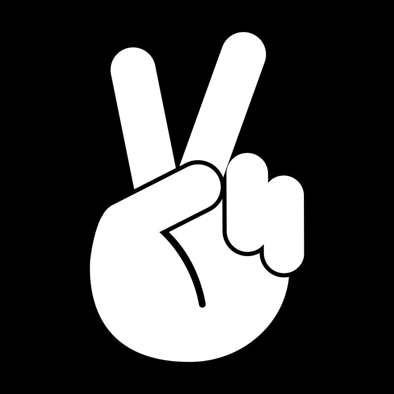 Peace Sign Jeep Wave Decal