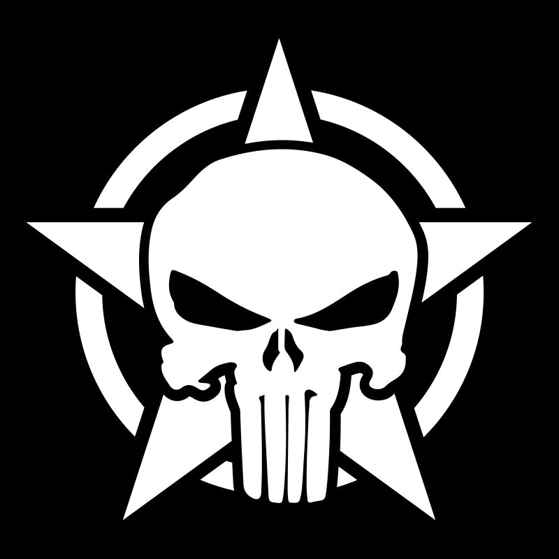 Punisher Star Decal