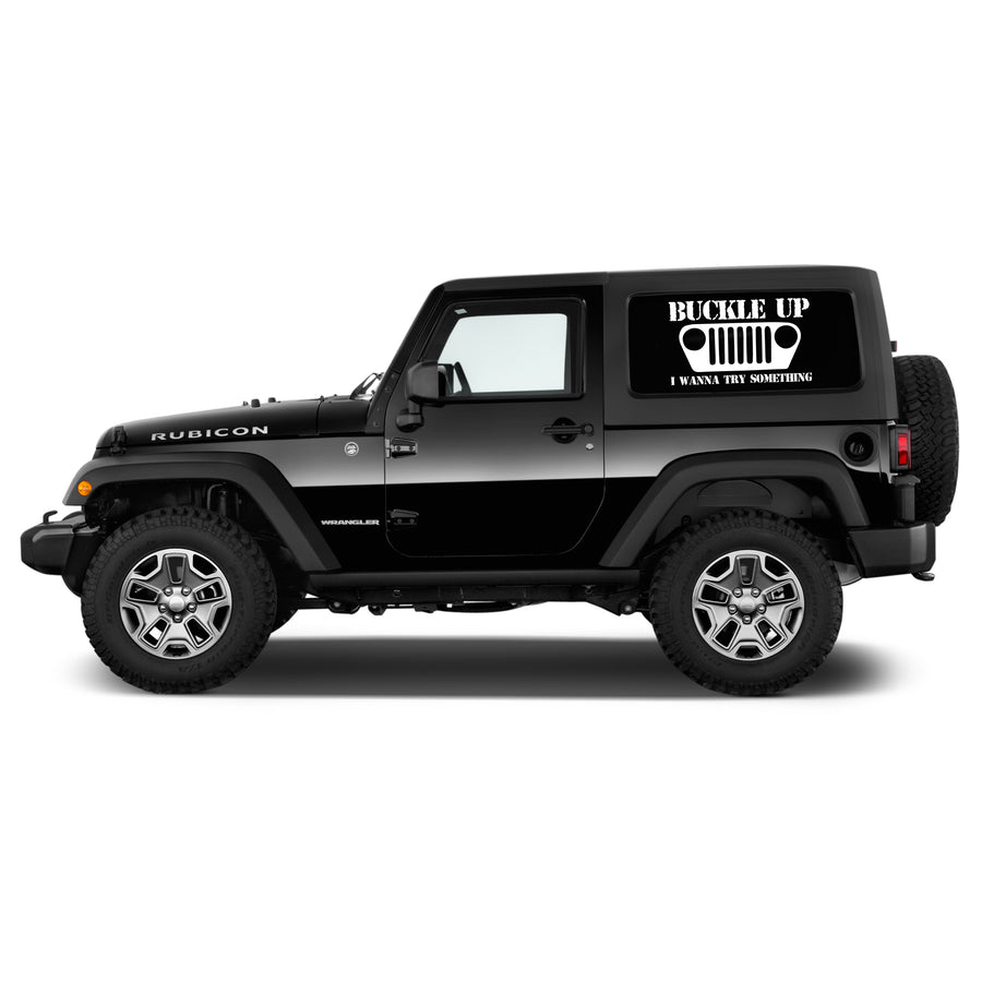 Buckle Up Jeep Decal