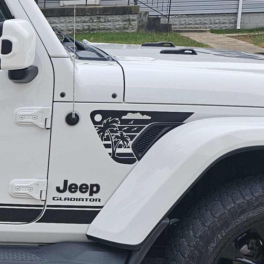 Palm Trees Vent Decals