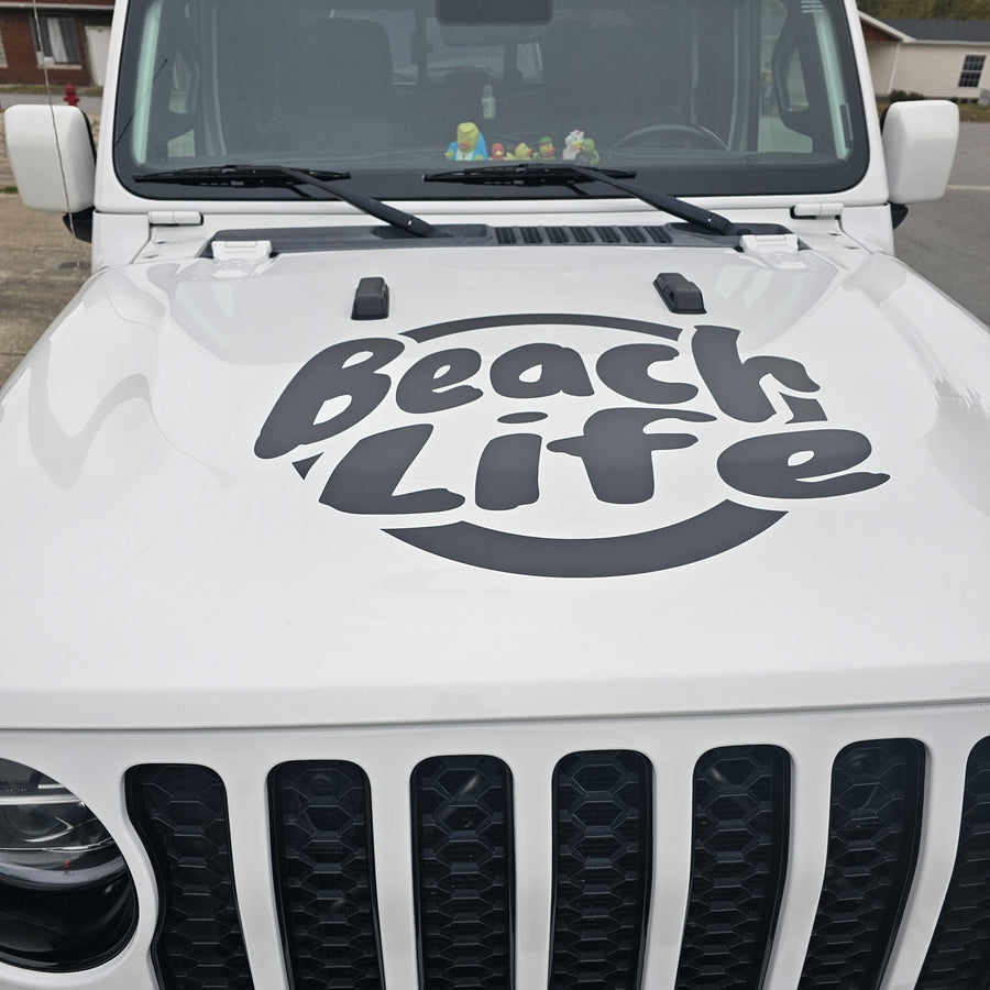Beach Life Hood Graphic