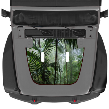 Rainforest Escape Full-Color Jeep Hood Graphic