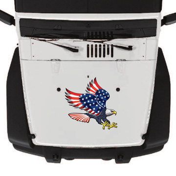 Patriotic Eagle Full-Color Jeep Hood Graphic