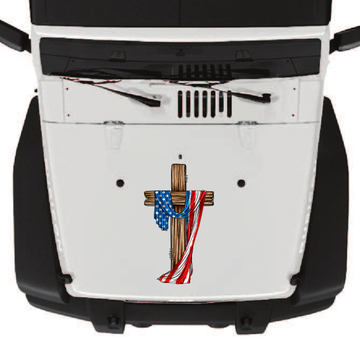 Faith & Freedom Full-Color Jeep Hood Graphic