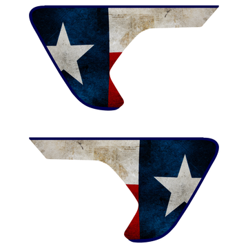 Texas Flag - Lone Star Pride Full-Color Jeep Vent Decals