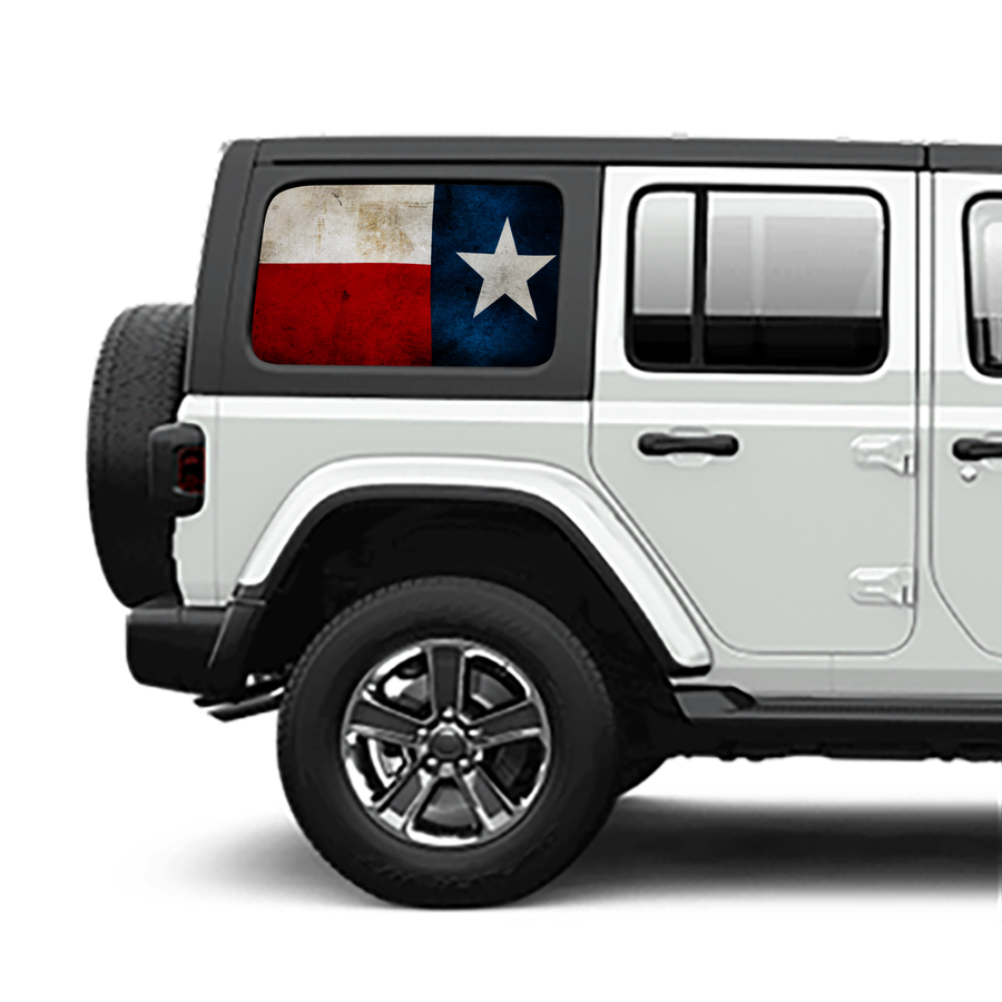 Texas Flag - Lone Star Pride Perforated Rear Window Graphic