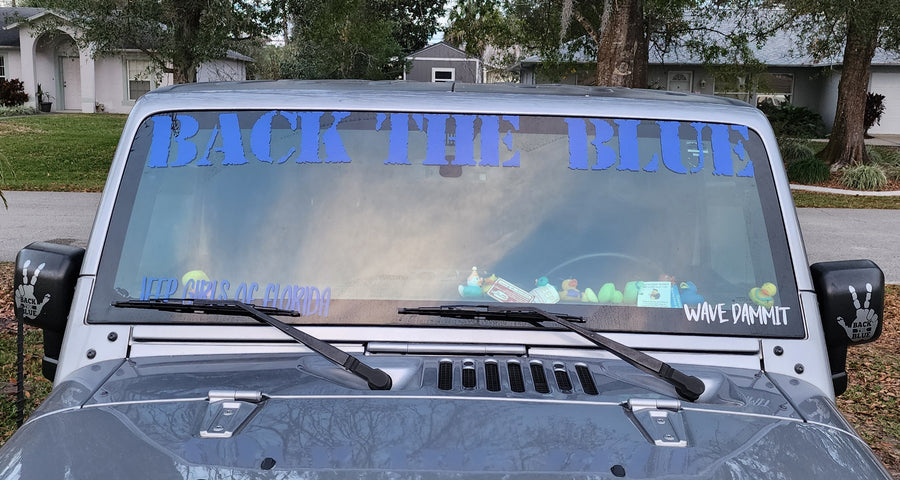 Window Rear Glass Banner NEW! Custom Windshield Banner (Design your own decal) – Rebel Decal