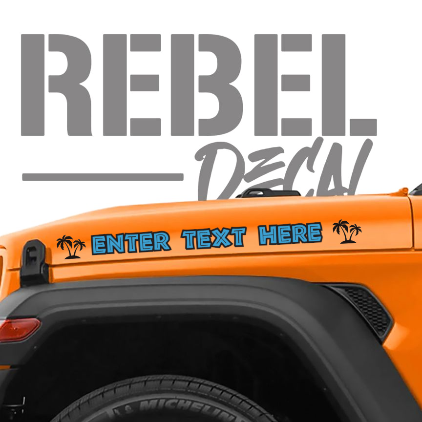 NEW! Custom Jeep Name Decals – Rebel Decal