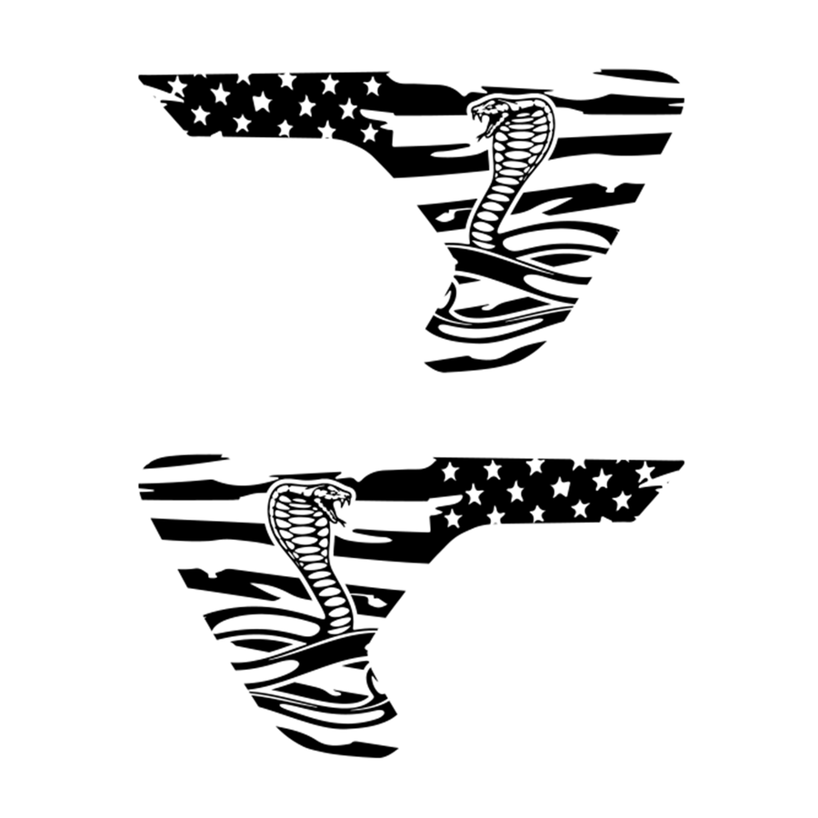 US Flag Cobra Vent Decals