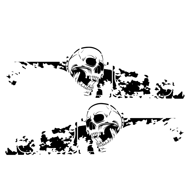 Nightmare Skull Jeep Graphic