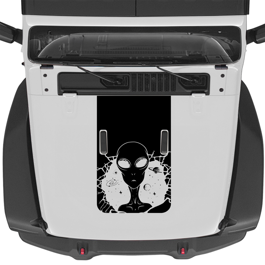 Alien Blackout hood graphic