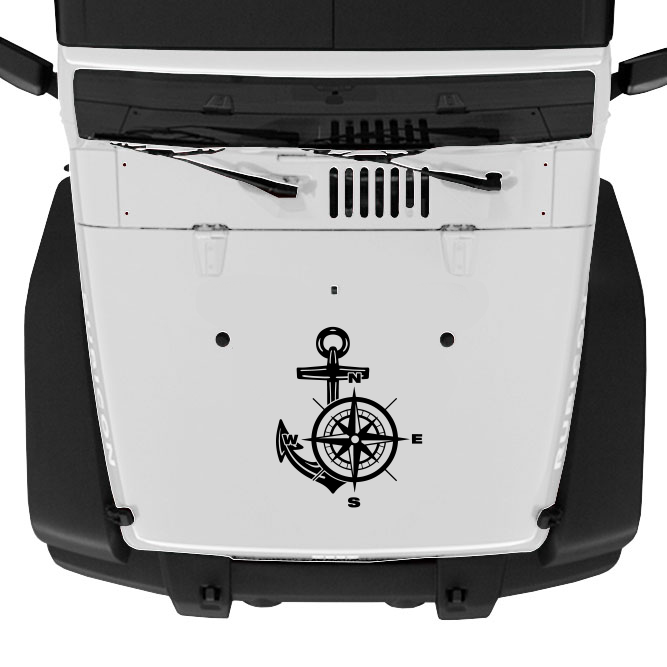 Compass and Anchor Hood Graphic
