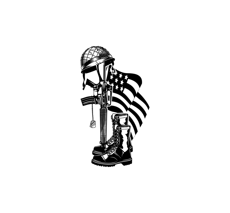 Fallen Soldier Tribute Hood Graphic
