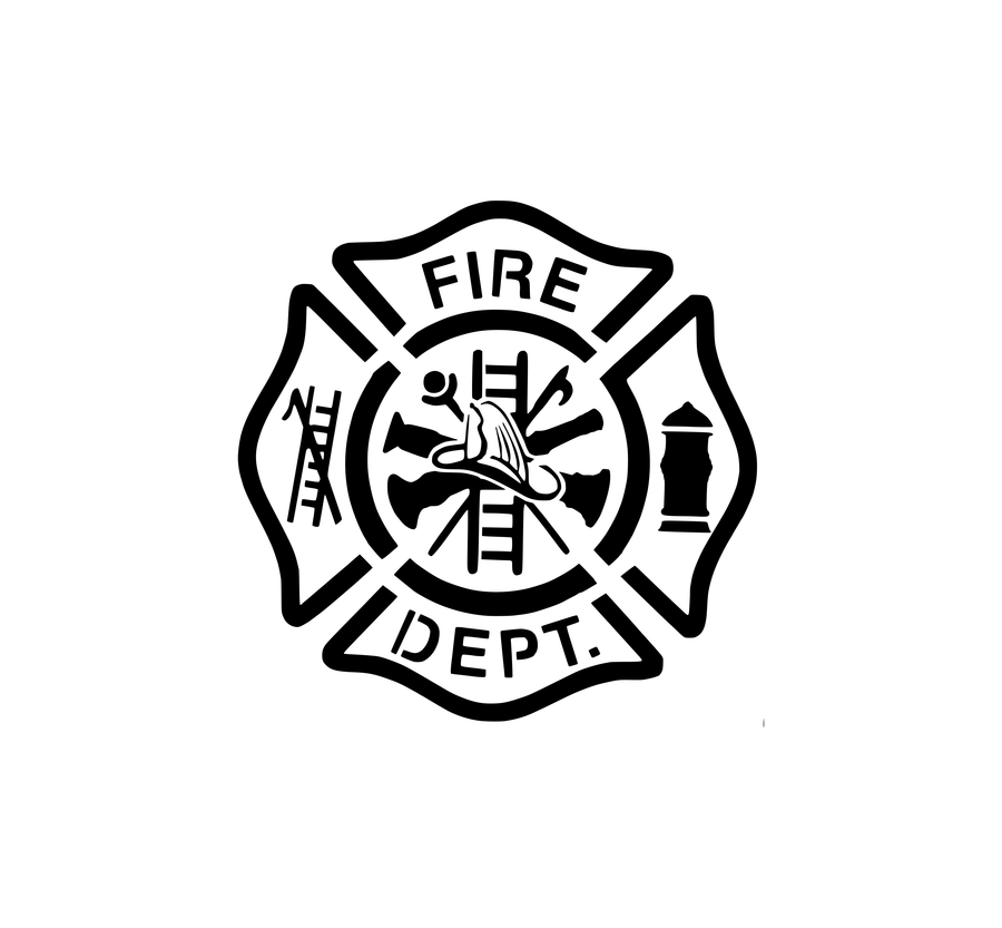Fire Department Badge Hood Graphic