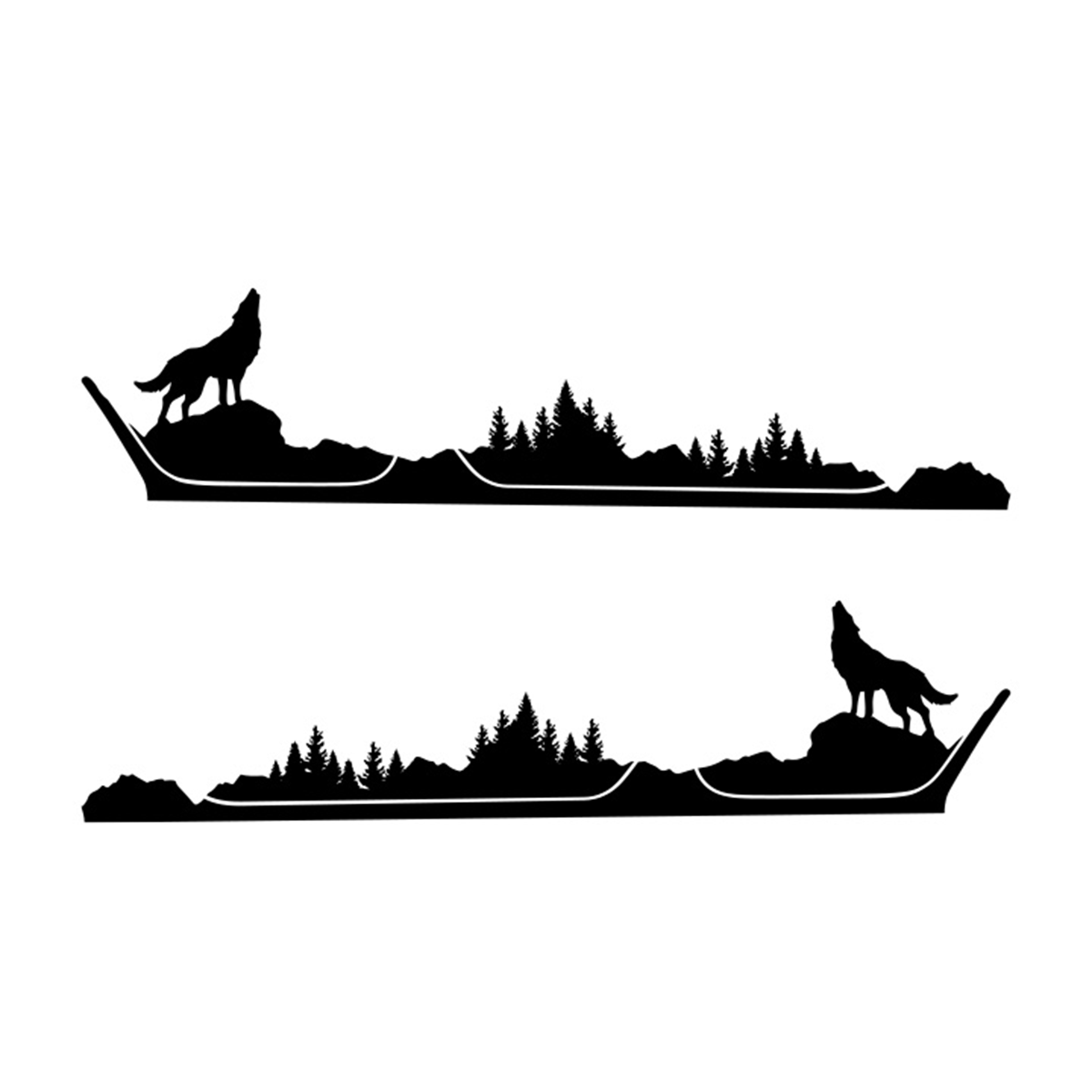 Howling Wolf Side Graphics – Rebel Decal