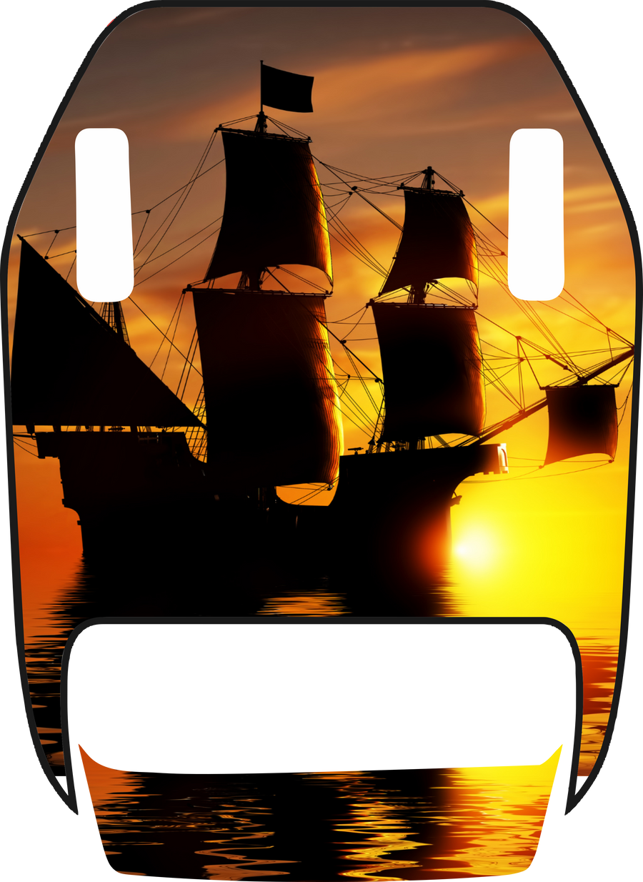 Sunset Pirate Voyage Full-Color Jeep Hood Graphic