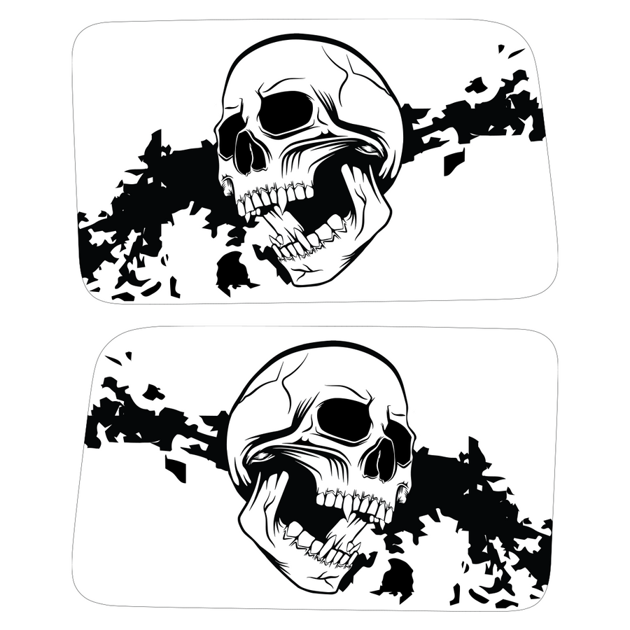 Nightmare Skull Window Jeep Graphic
