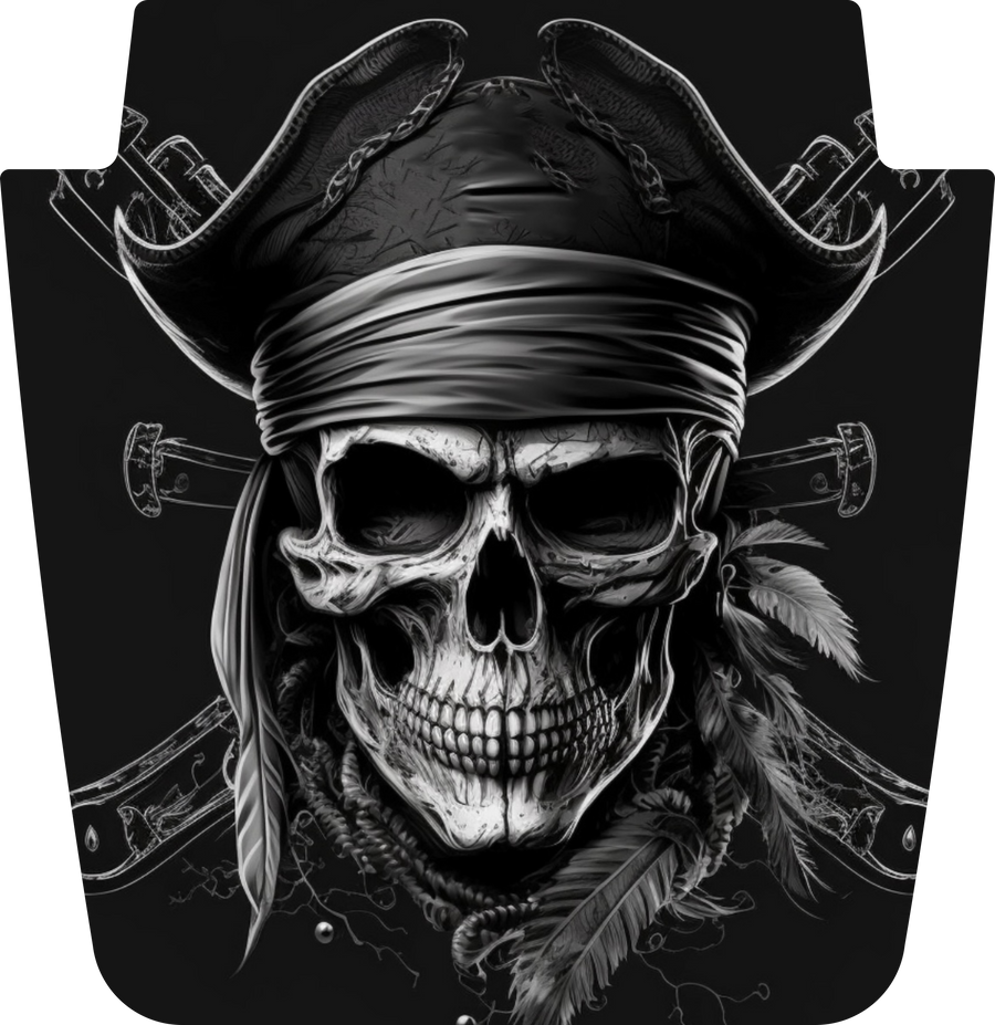 Ghost Pirate Full-Color Jeep Hood Graphic