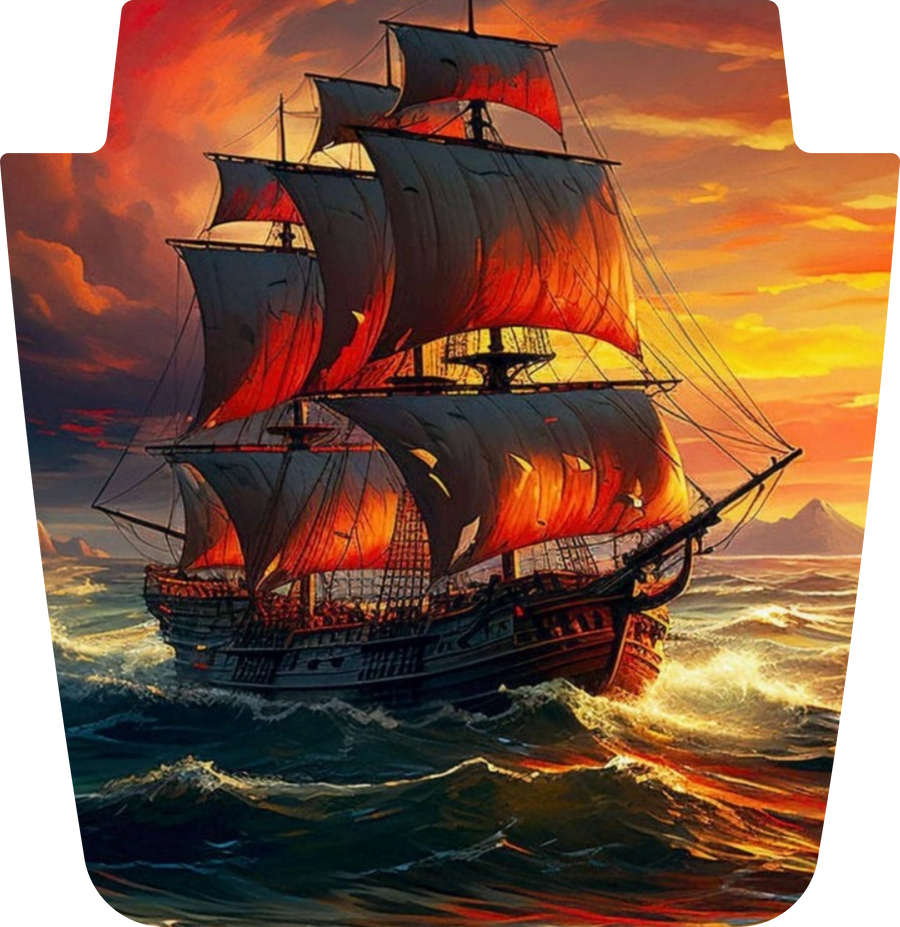 Crimson Seas Full Color Hood Graphic