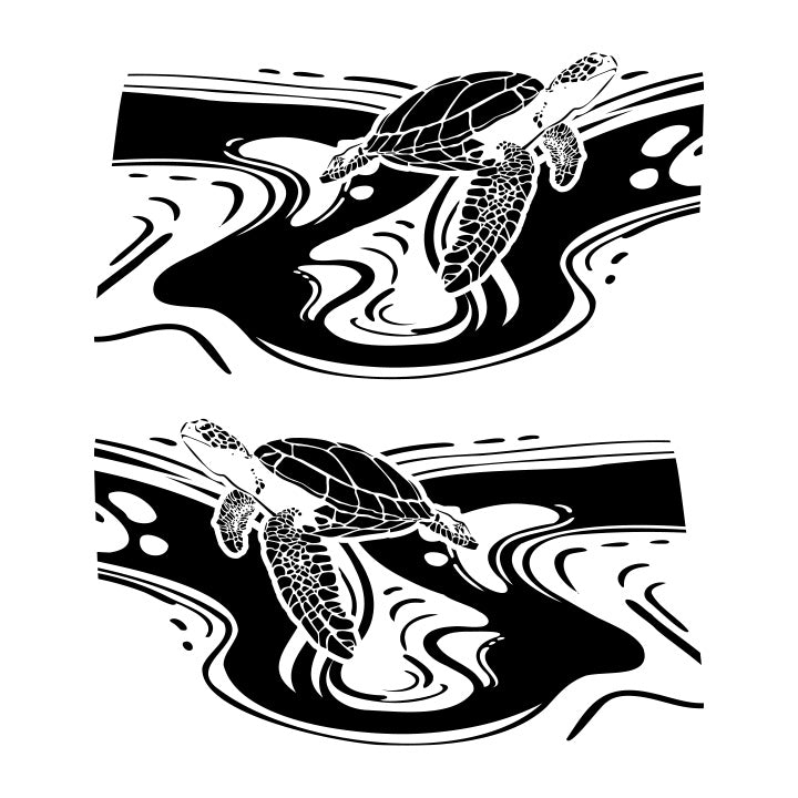 Sea Turtles Rear Window Graphics – Rebel Decal