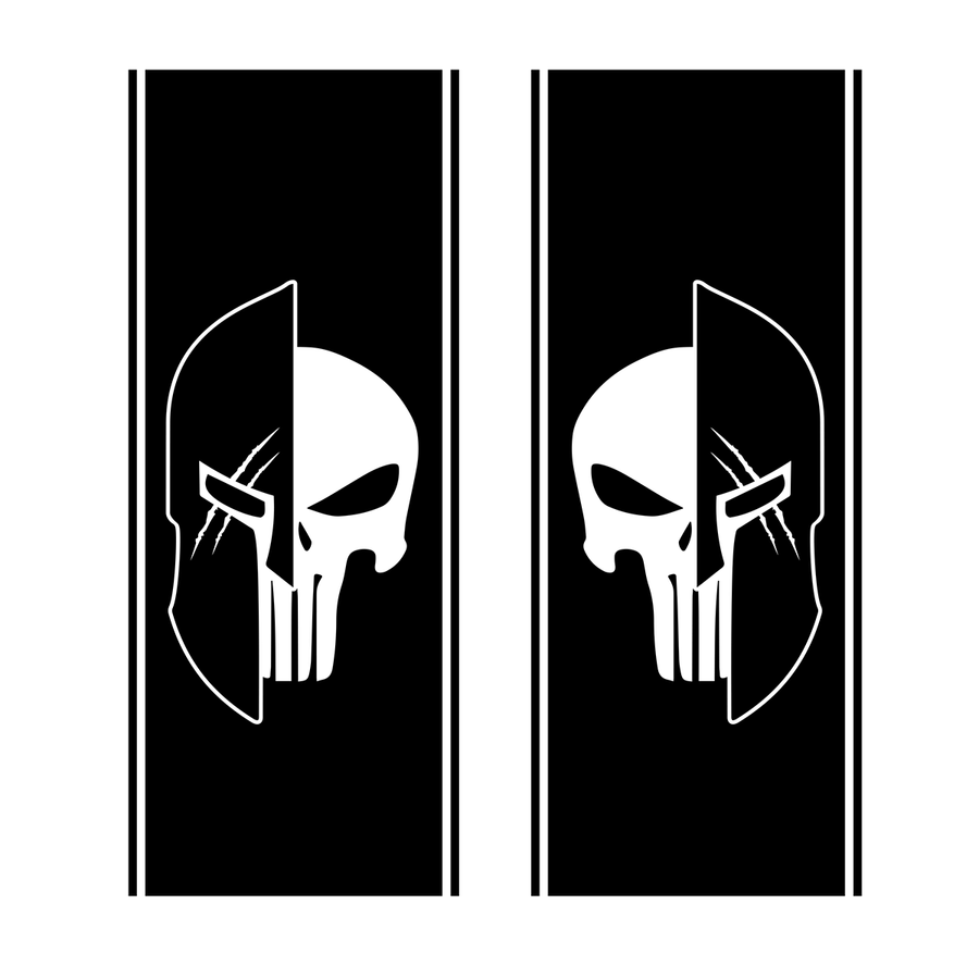 Spartan Punisher Bands Gladiator Bedside Graphics