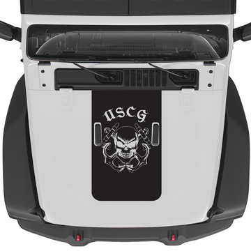 US Coast Guard Skull Blackout Hood Graphic