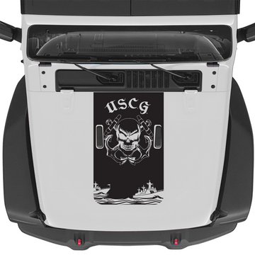 US Coast Guard Skull with Ships Blackout Hood Graphic