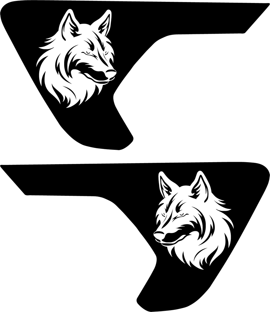 Wolf vent decals