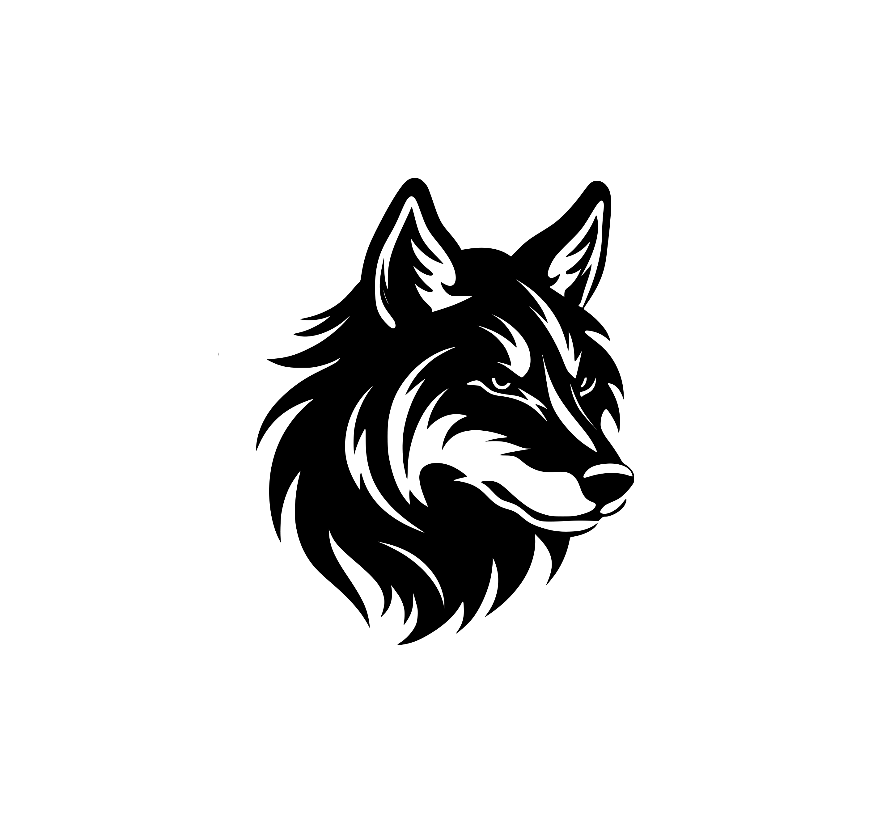 Wolf Hood Graphic Rebel Decal