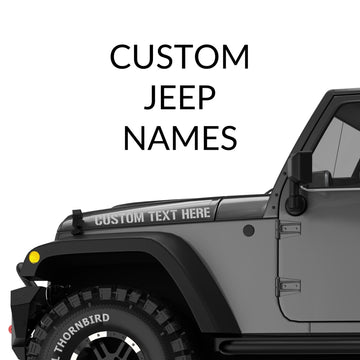 Custom Jeep Name Decals