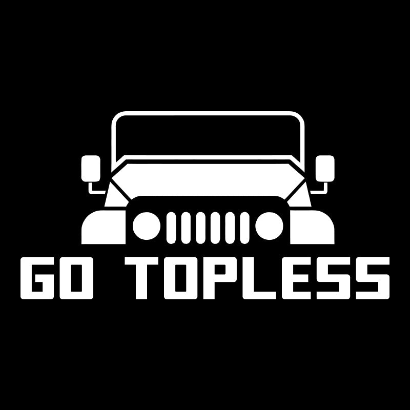 Go Topless Jeep Decal