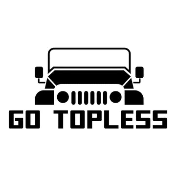 Go Topless Jeep Decal