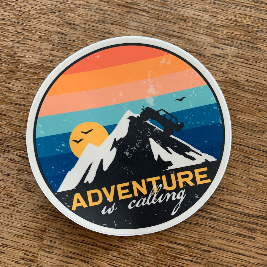 Adventure is Calling Jeep Decal
