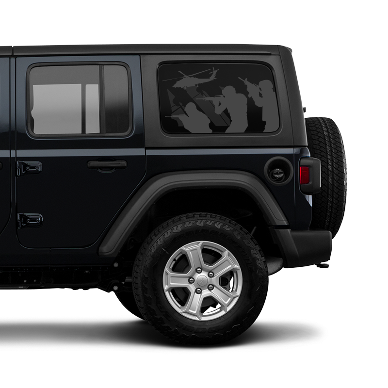 Band of Brothers Rear Window Jeep Graphic – Rebel Decal