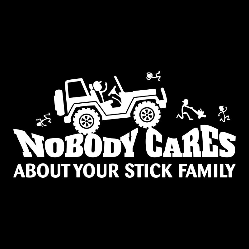 Nobody Cares Jeep Decal