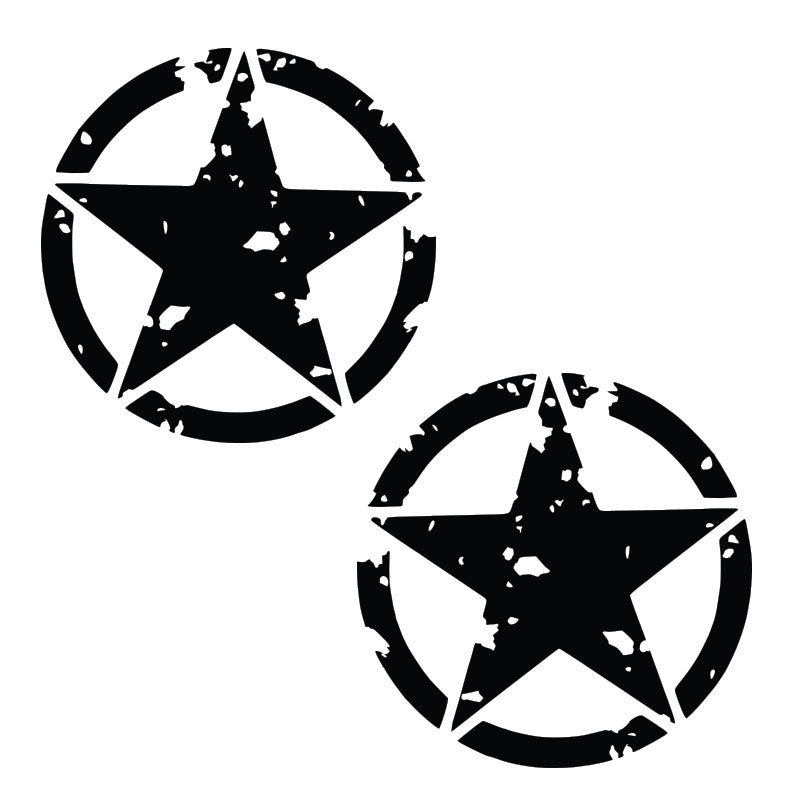 Grunge Army Star Graphics (set of 2) – Rebel Decal