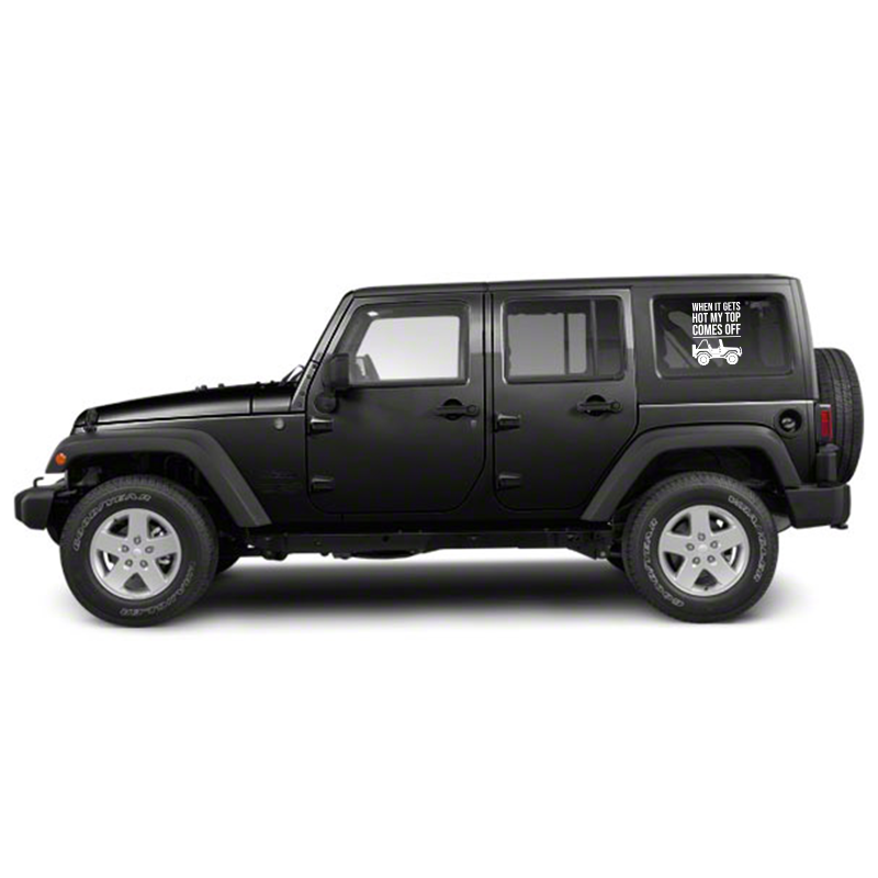 Top Comes Off Jeep Decal