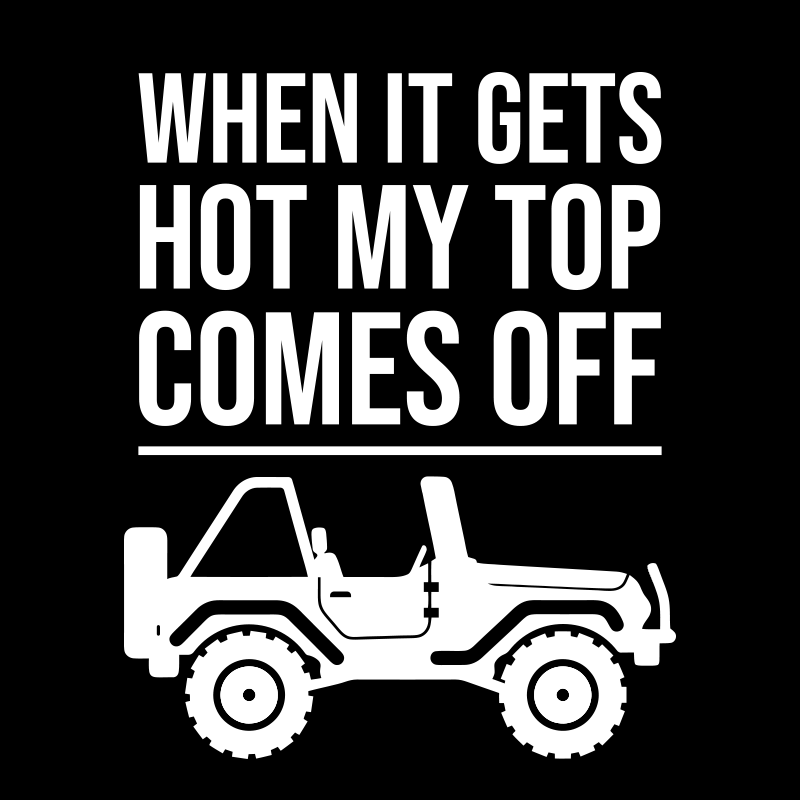 Top Comes Off Jeep Decal