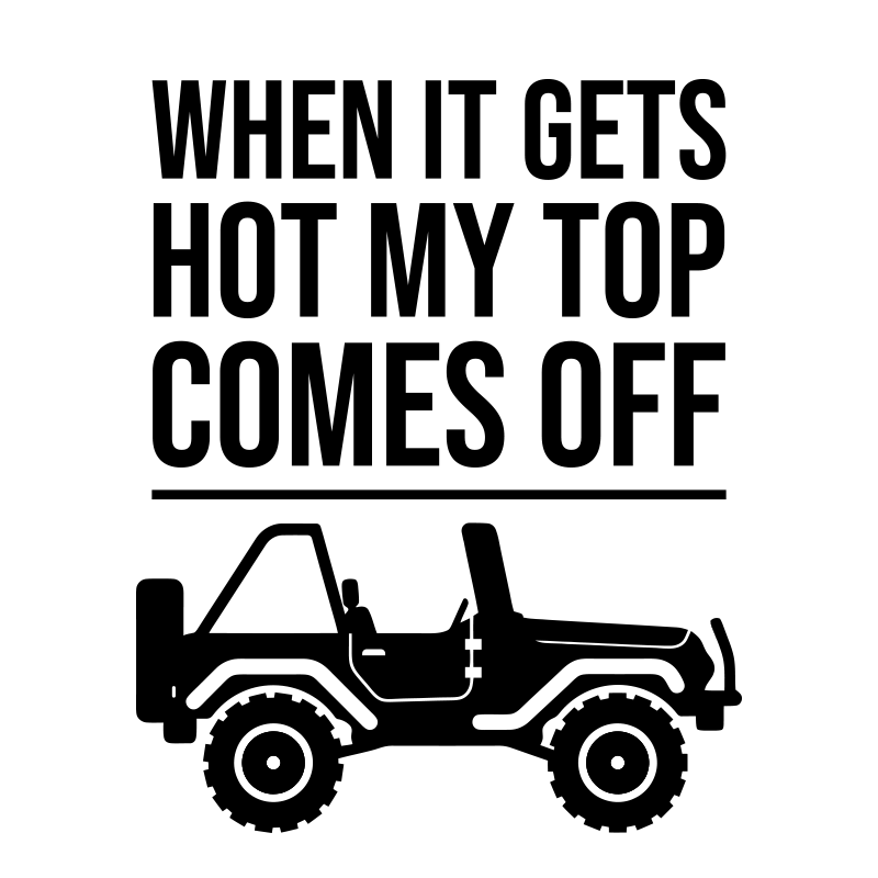 Top Comes Off Jeep Decal