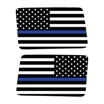 Thin Blue Line Decal Sticker Thin Blue Line Aluminum Decal Sticker - 3.5x2" Police Support Emblem For Cars & Vehicles Police Sticker For Car - Foto 6