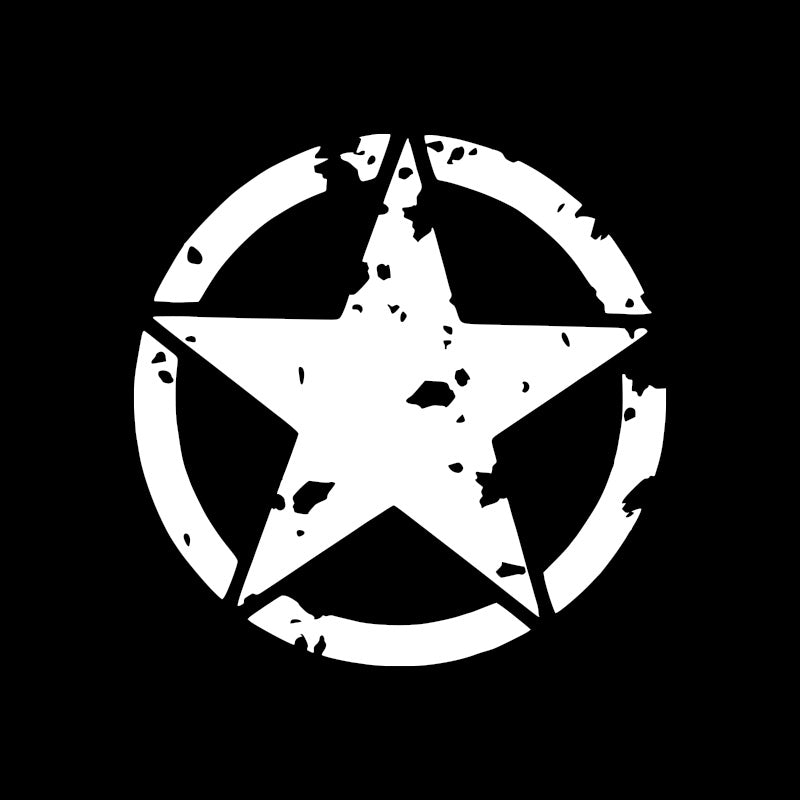 Grunge Army Star Decal