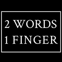 Two Words, One Finger Decal – Rebel Decal