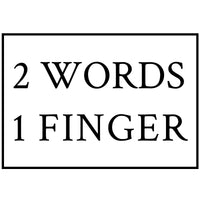 two words one finger handschuhe Two Words, One Finger Decal – Rebel Decal