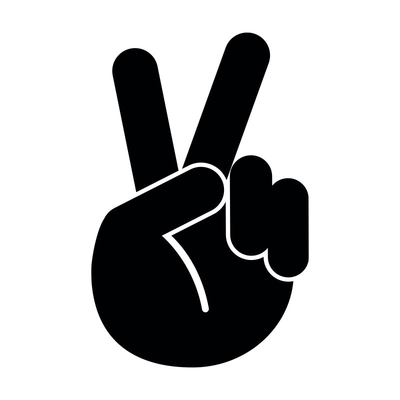 Peace Sign Jeep Wave Decal – Rebel Decal