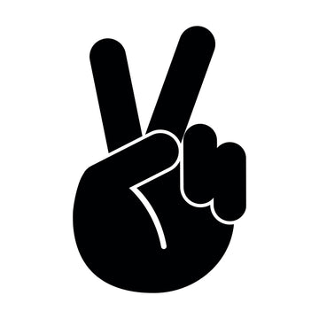 Peace Sign Jeep Wave Decal