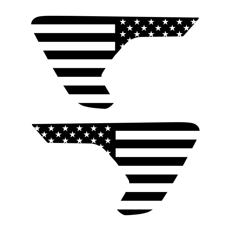 American Flag Vent Decals
