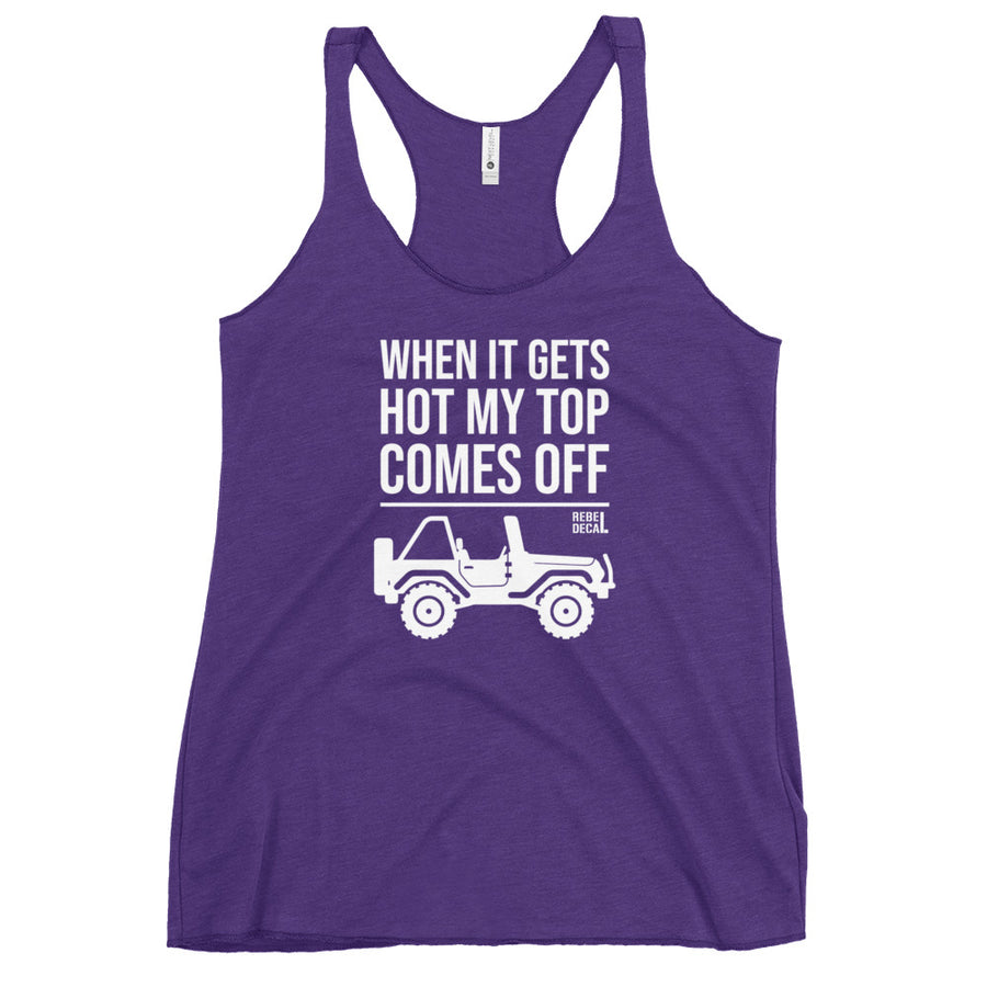 Top Comes Off Women's Racerback Tank